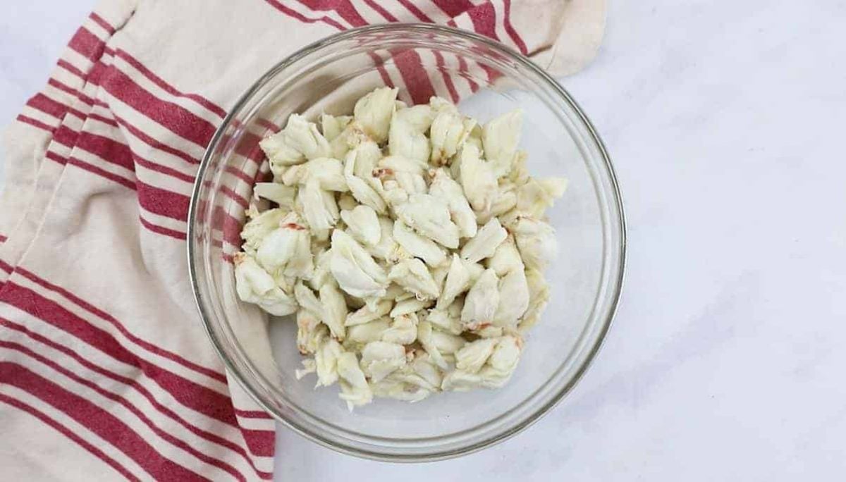 Bowl of jumbo lump crab meat