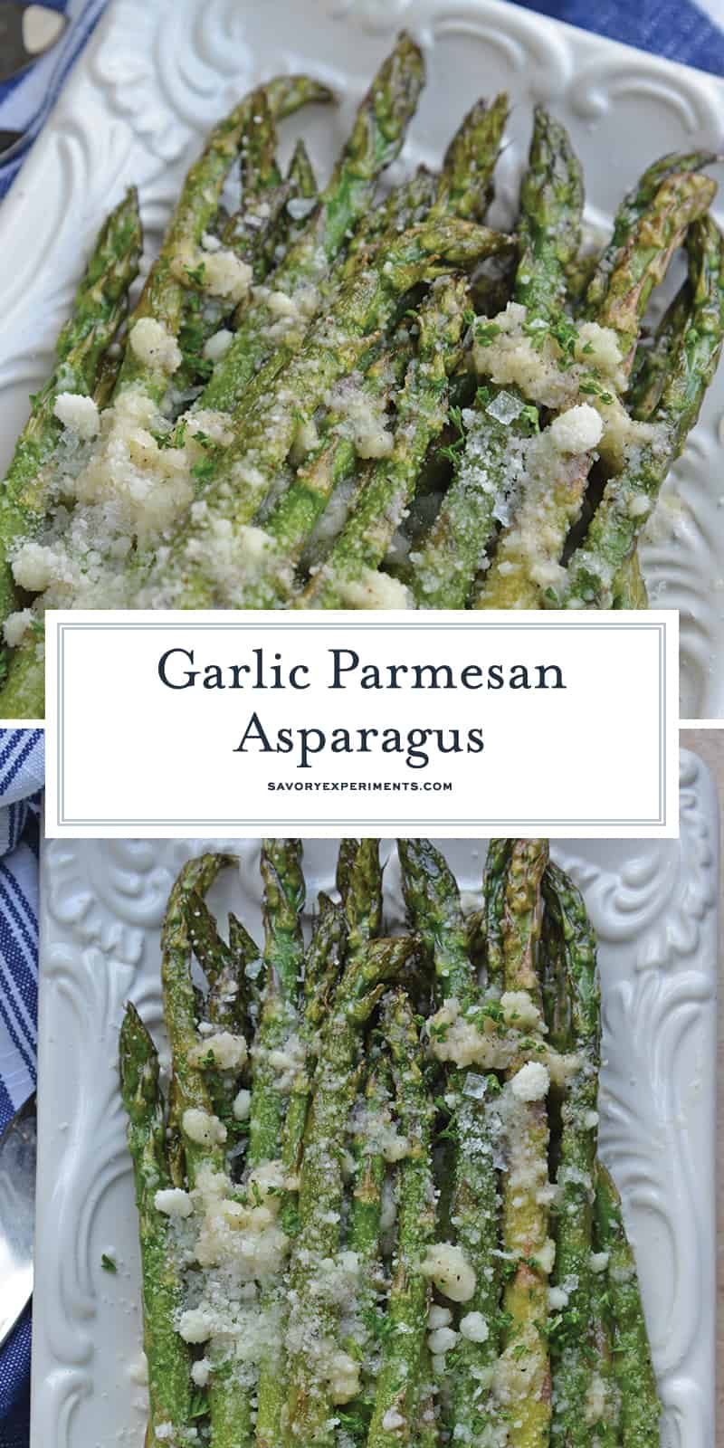 Garlic Parmesan Asparagus for Pinterest