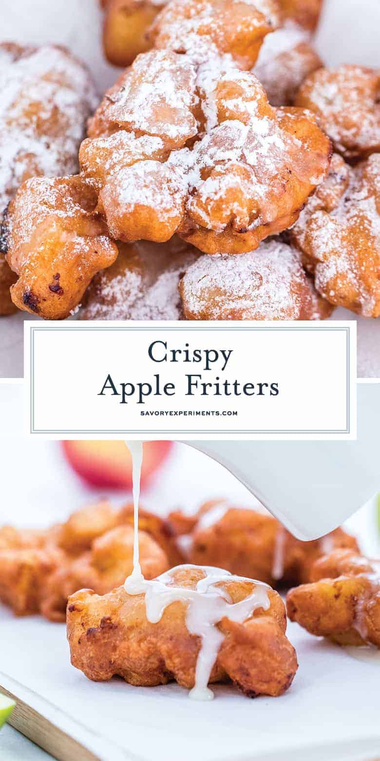 Crispy apple fritters for pinterest