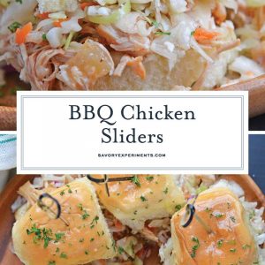 BBQ Chicken Sliders for Pinterest