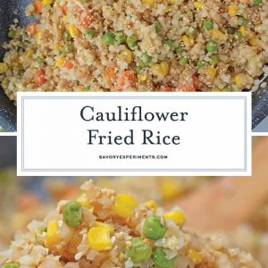 Cauliflower fried rice for pinterest