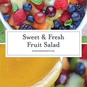 Fruit Salad with Agave Mint Dressing