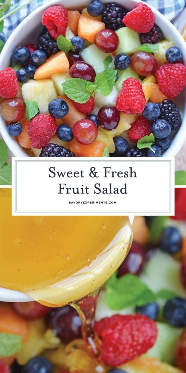 Fruit Salad with Agave Mint Dressing for pinterest 