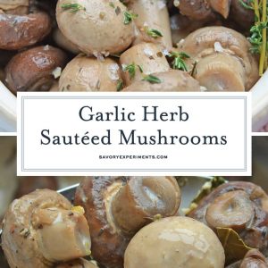 Garlic mushrooms for pinterest