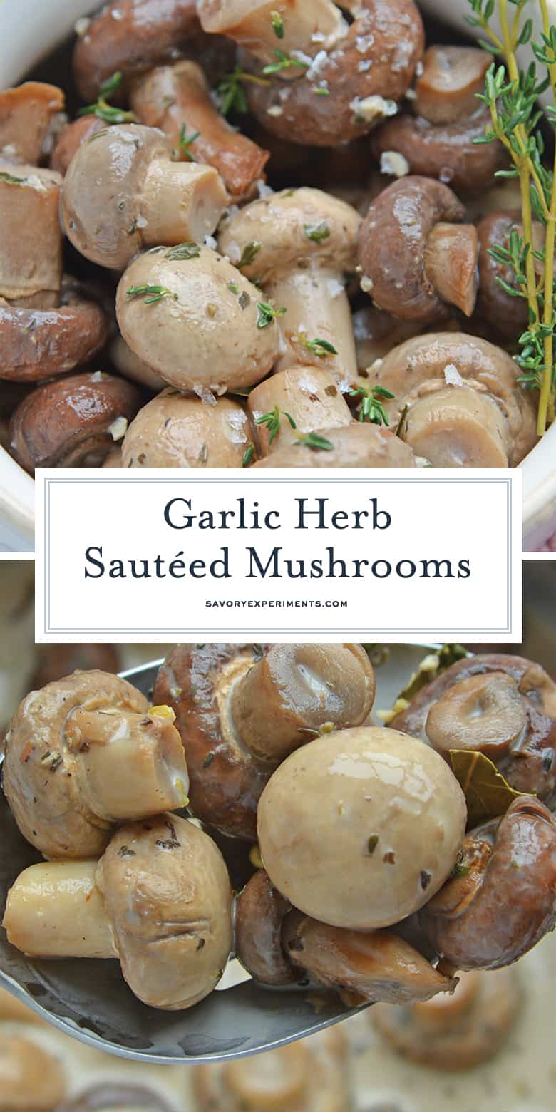 Garlic mushrooms for pinterest