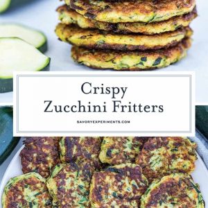 Crispy Zucchini Fritters for Pinterest