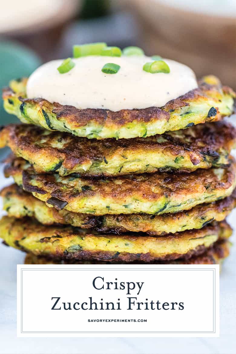 zucchini fritters for pinterest 