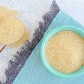 Overhead of homemade seasoned salt