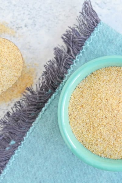 Overhead of homemade seasoned salt