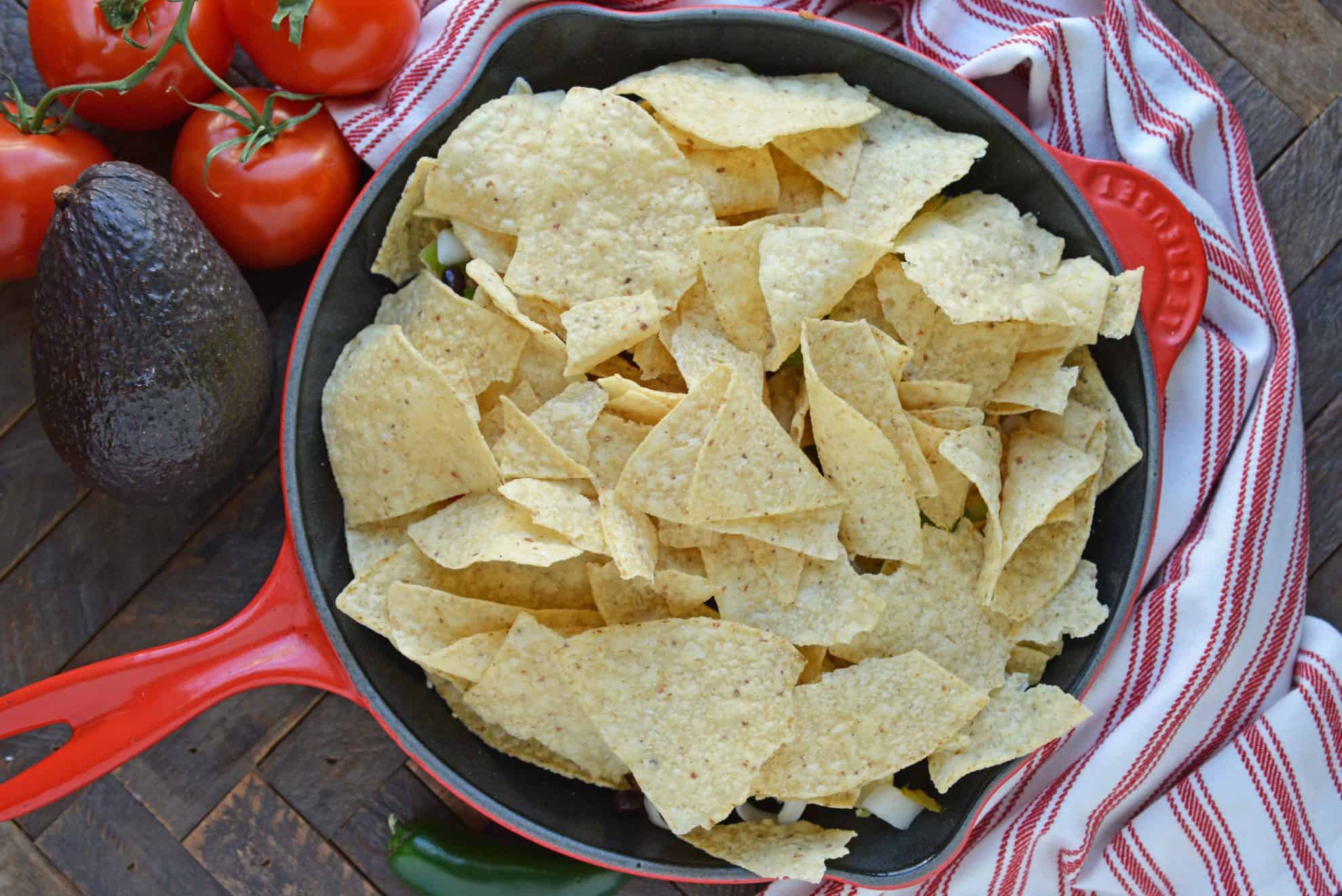 Layer nachos with more chips