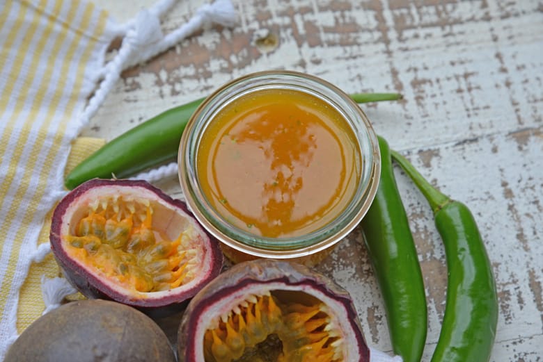 Passion fruit salad dressing