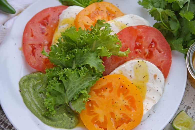 Frisee and Caprese Salad 