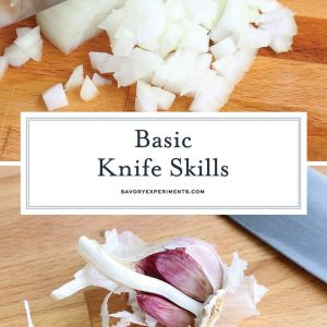 Basic Knife Skills for Pinterest