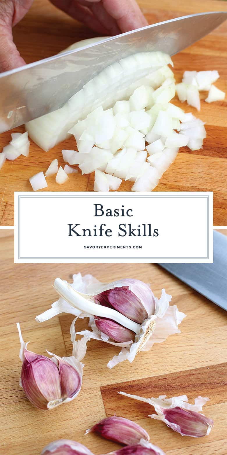 Basic Knife Skills for Pinterest