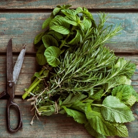 Freshly cut herbs