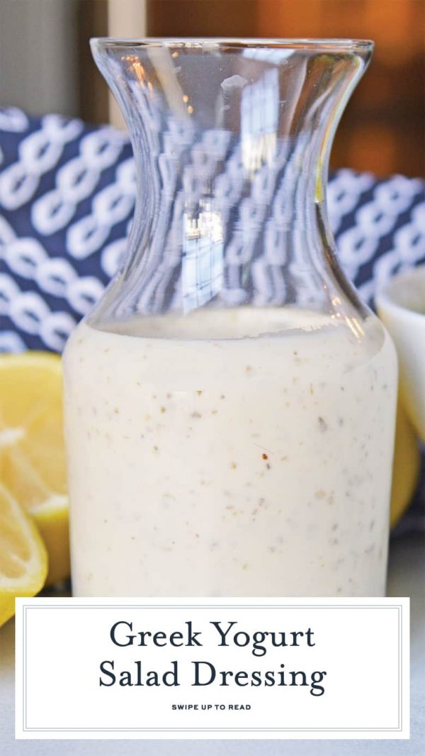 Creamy Homemade Greek Yogurt Salad Dressing {VIDEO)