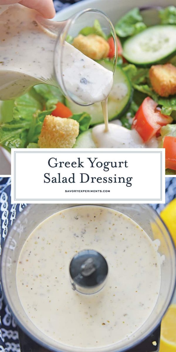 Creamy Homemade Greek Yogurt Salad Dressing {VIDEO)