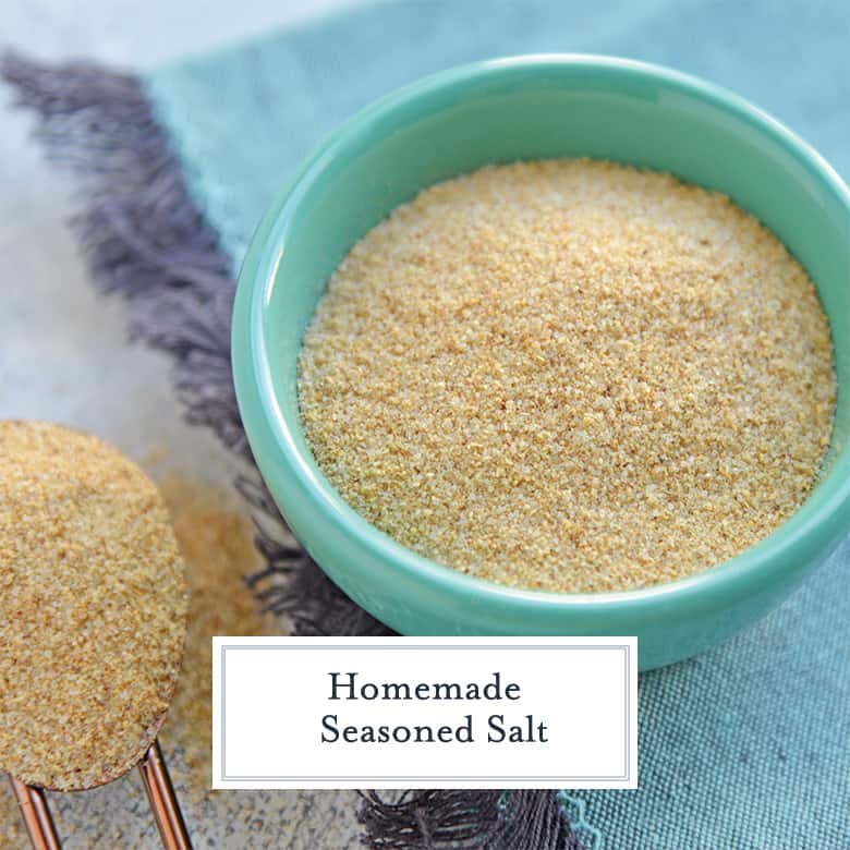 Seasoned salt in a small bowl