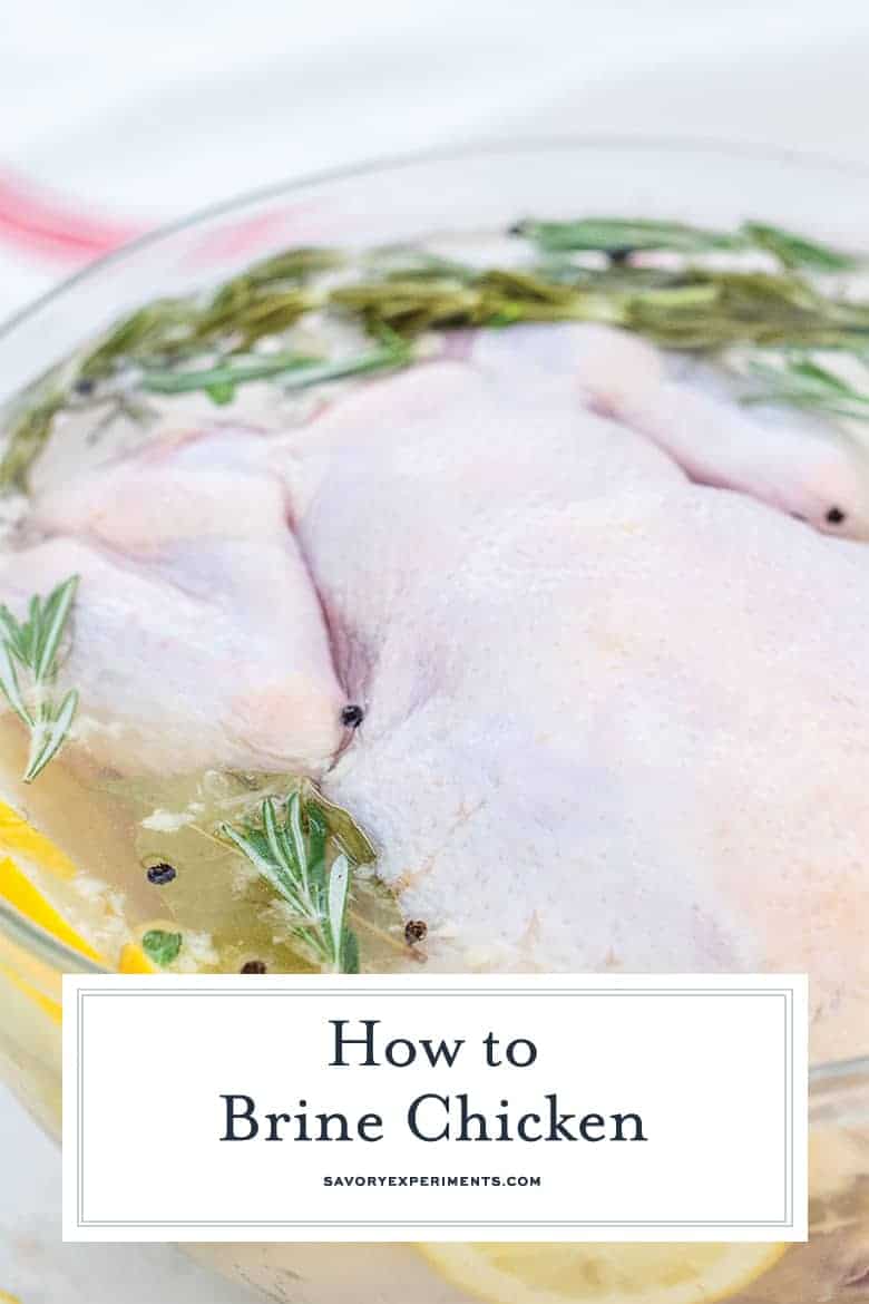 Chicken in brining solution 