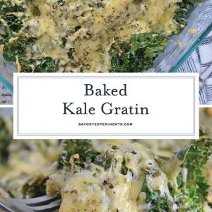 Baked Kale Gratin for Pinterest