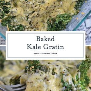 Baked Kale Gratin for Pinterest