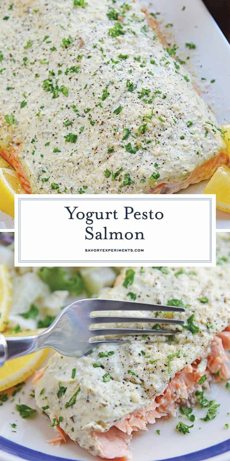 Yogurt pesto salmon for pinterest