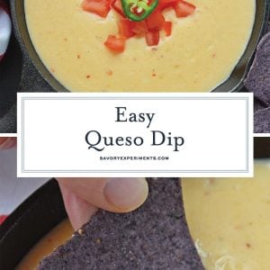 Easy queso dip for pinterest