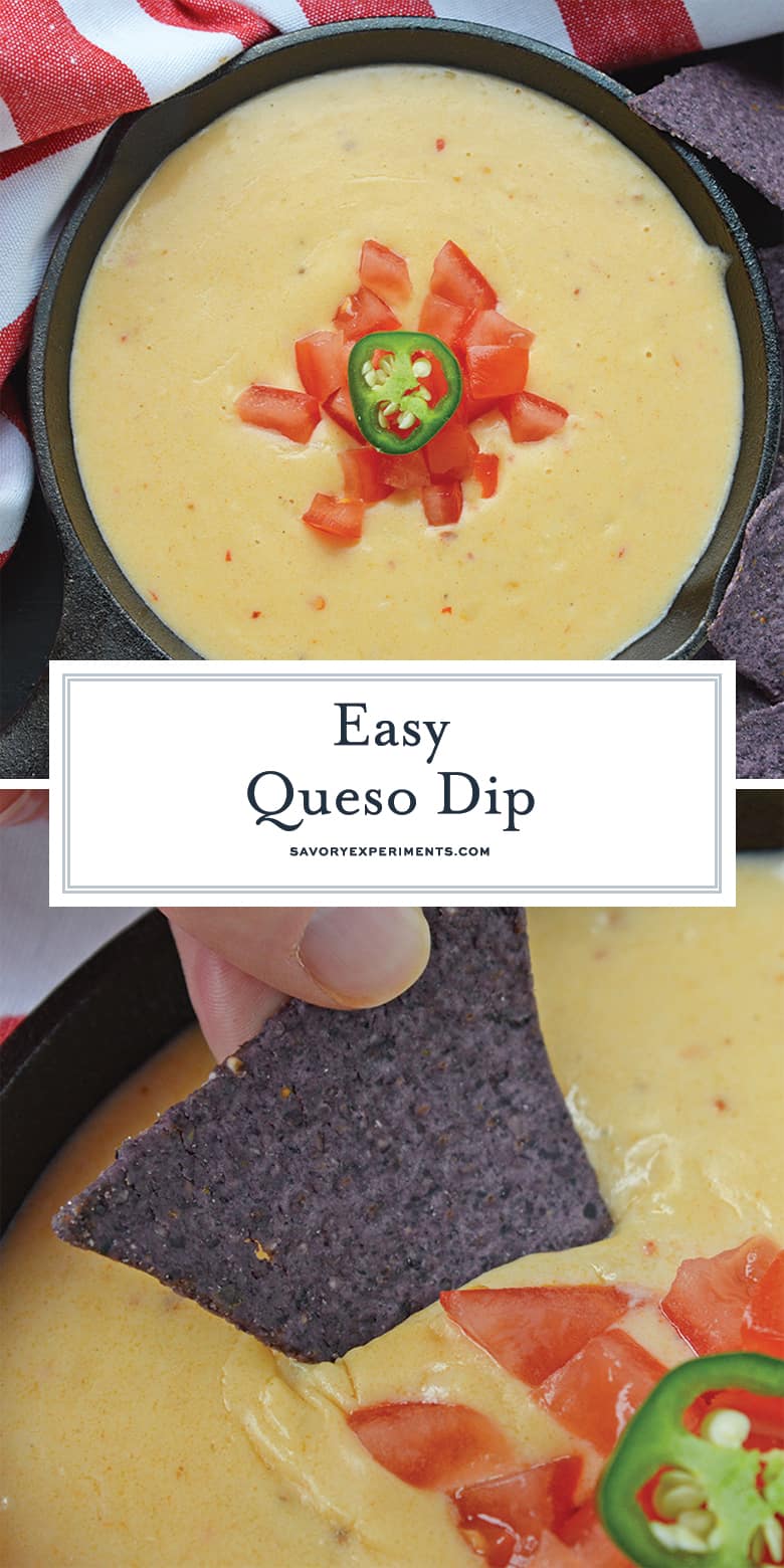 Easy queso dip for pinterest