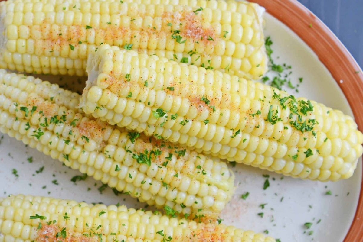 seasoned corn on the cob