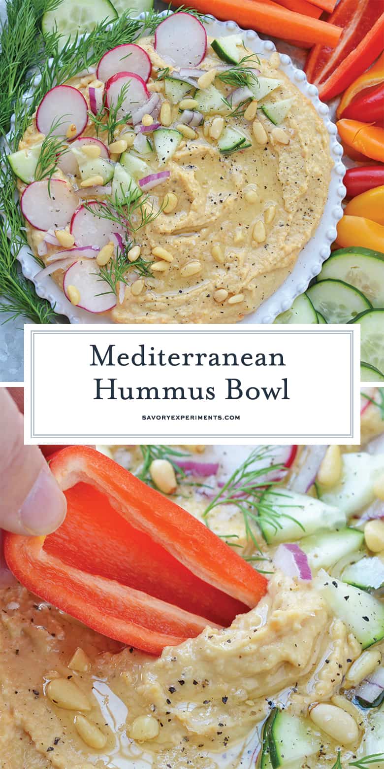 Mediterranean Hummus Bowl for Pinterest