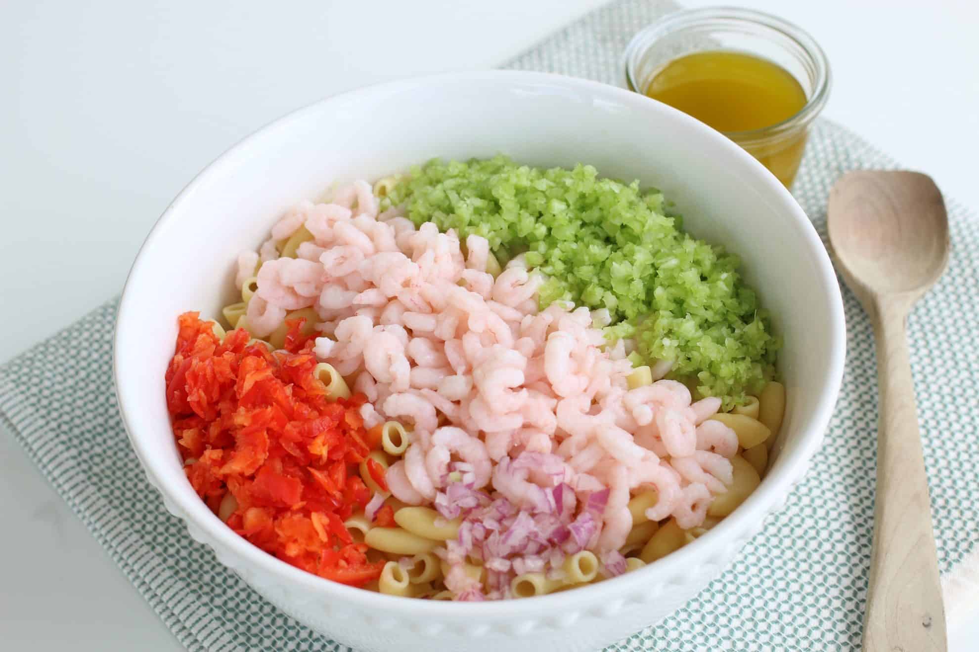 ingredients for shrimp salad 