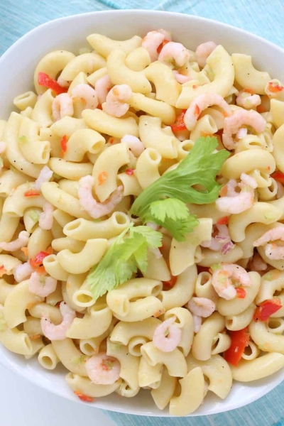 Bowl of pasta salad