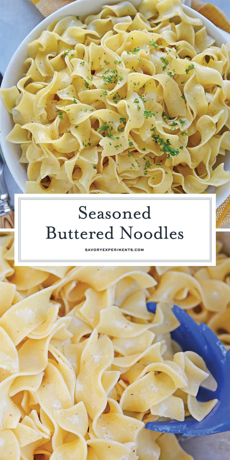 seasoned buttered noodles for pinterest