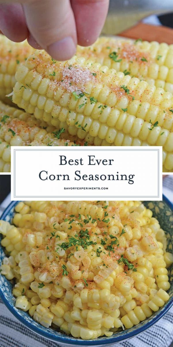 pinterestのための穂軸の調味料にトウモロコシ