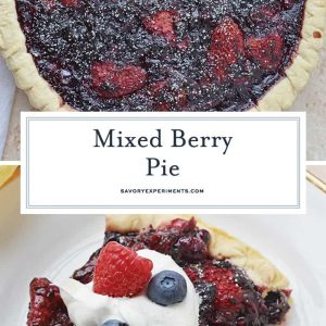 Mixed Berry Pie for pinterest