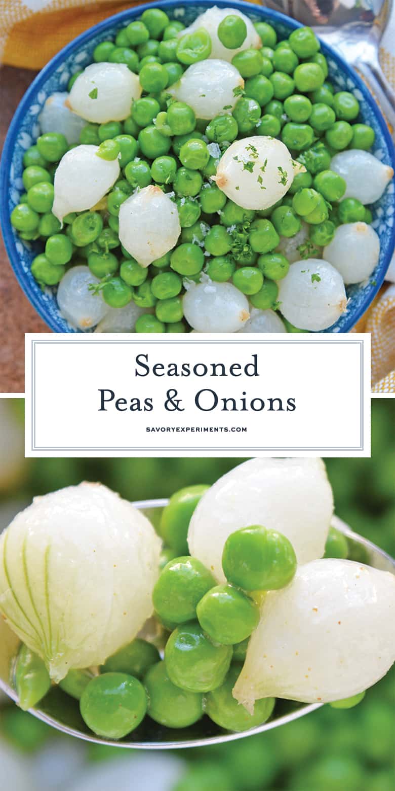 Seasoned Peas and Onions for Pinterest