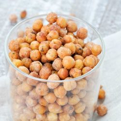 jar of air fryer chickpeas