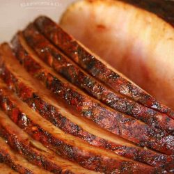 sliced air fryer ham