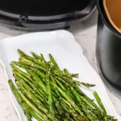 asparagus on a plate