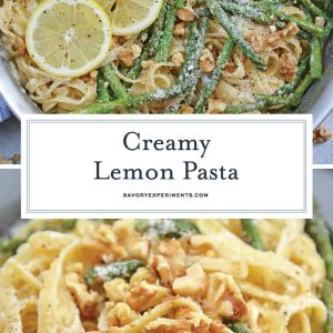 creamy lemon pasta for pinterest 