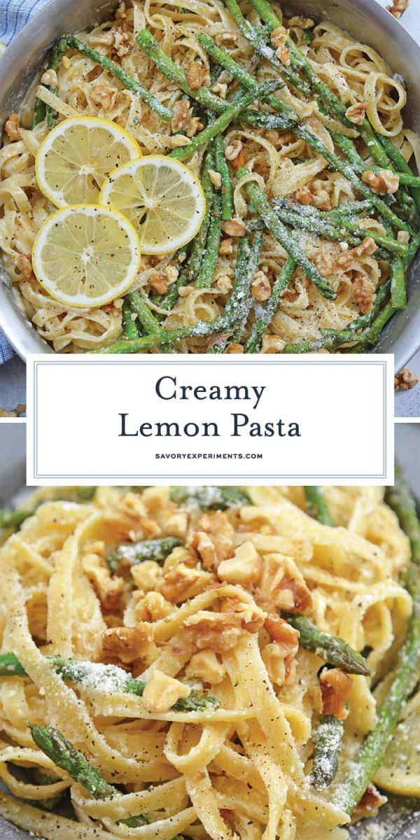 creamy lemon pasta for pinterest 