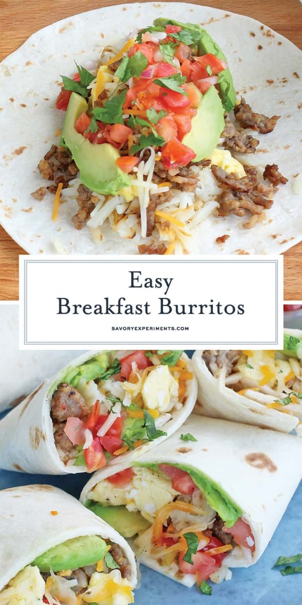 Breakfast burritos for pinterest 