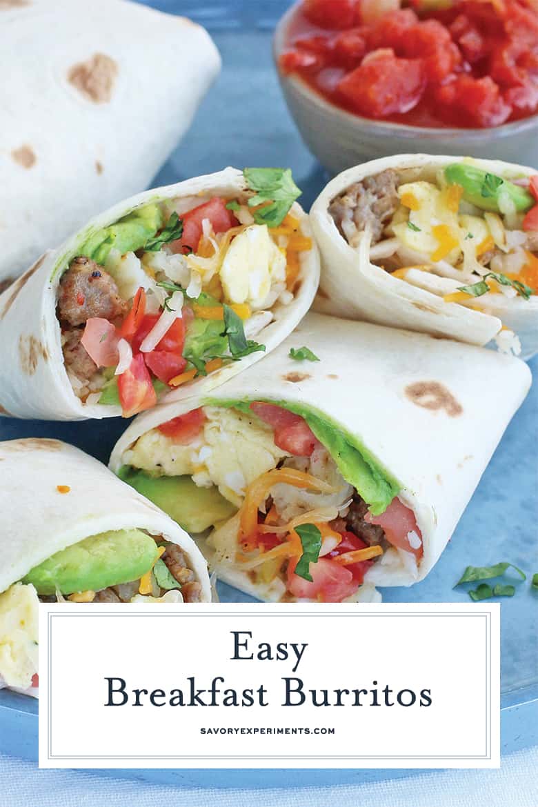 Breakfast burritos for pinterest 