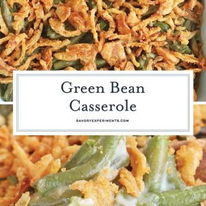 collage of green bean casserole recipes
