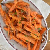 plate of cinnamon sugar sweet potato fries