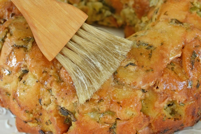 basting butter on stuffing 