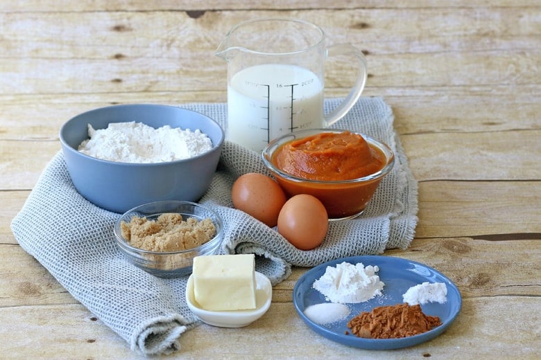 Pumpkin waffle ingredients 