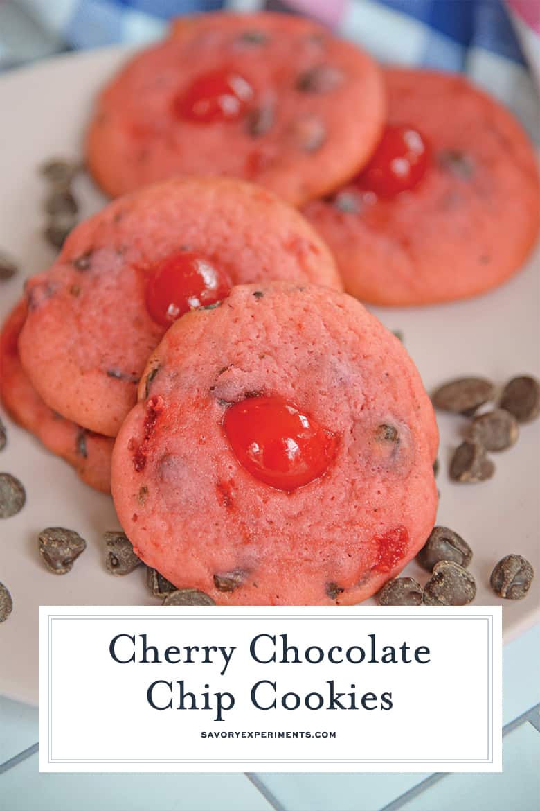 Cherry Chocolate Chip Cookies for Pinterest 