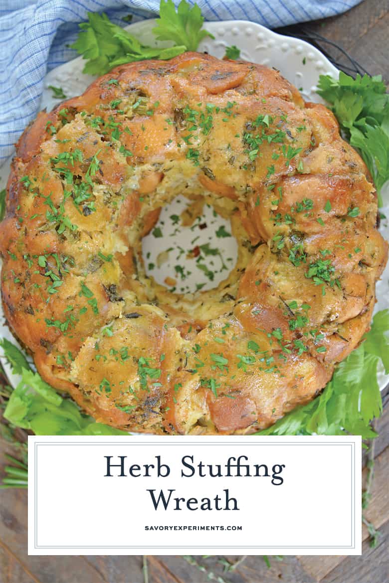 Alternate herb stuffing wreath for pinterest 