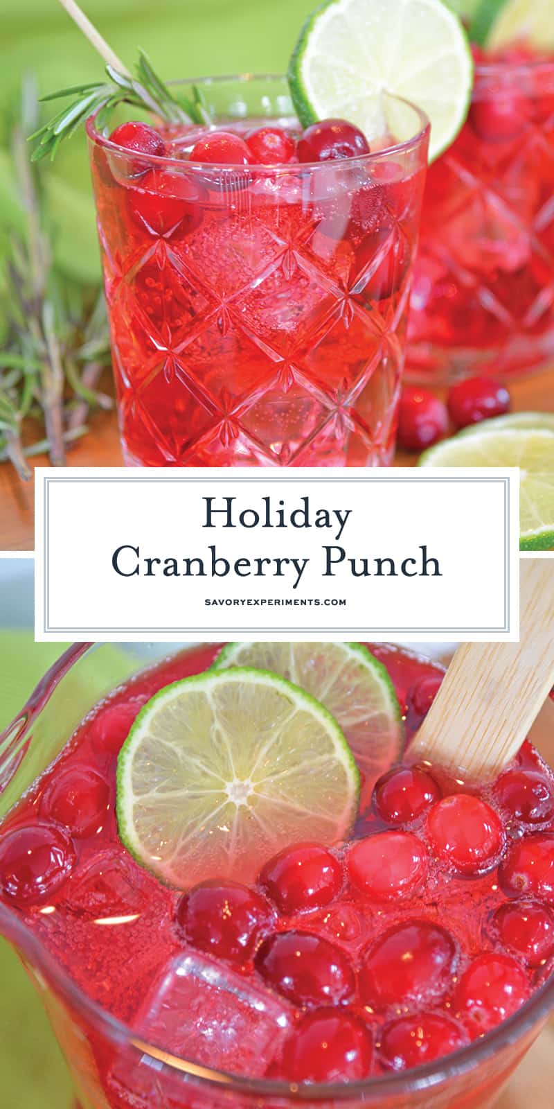 Holiday Cranberry Punch - Holiday Cocktails - Cranberry Cocktail